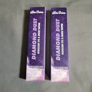NEW Lime Crime Set Of 2 Diamond Dust Iridescent Eye & Brow Topper Color Amethyst